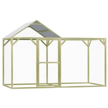 Cotet pentru pasari, 3 x 1,5 x 2 m, lemn de pin tratat
